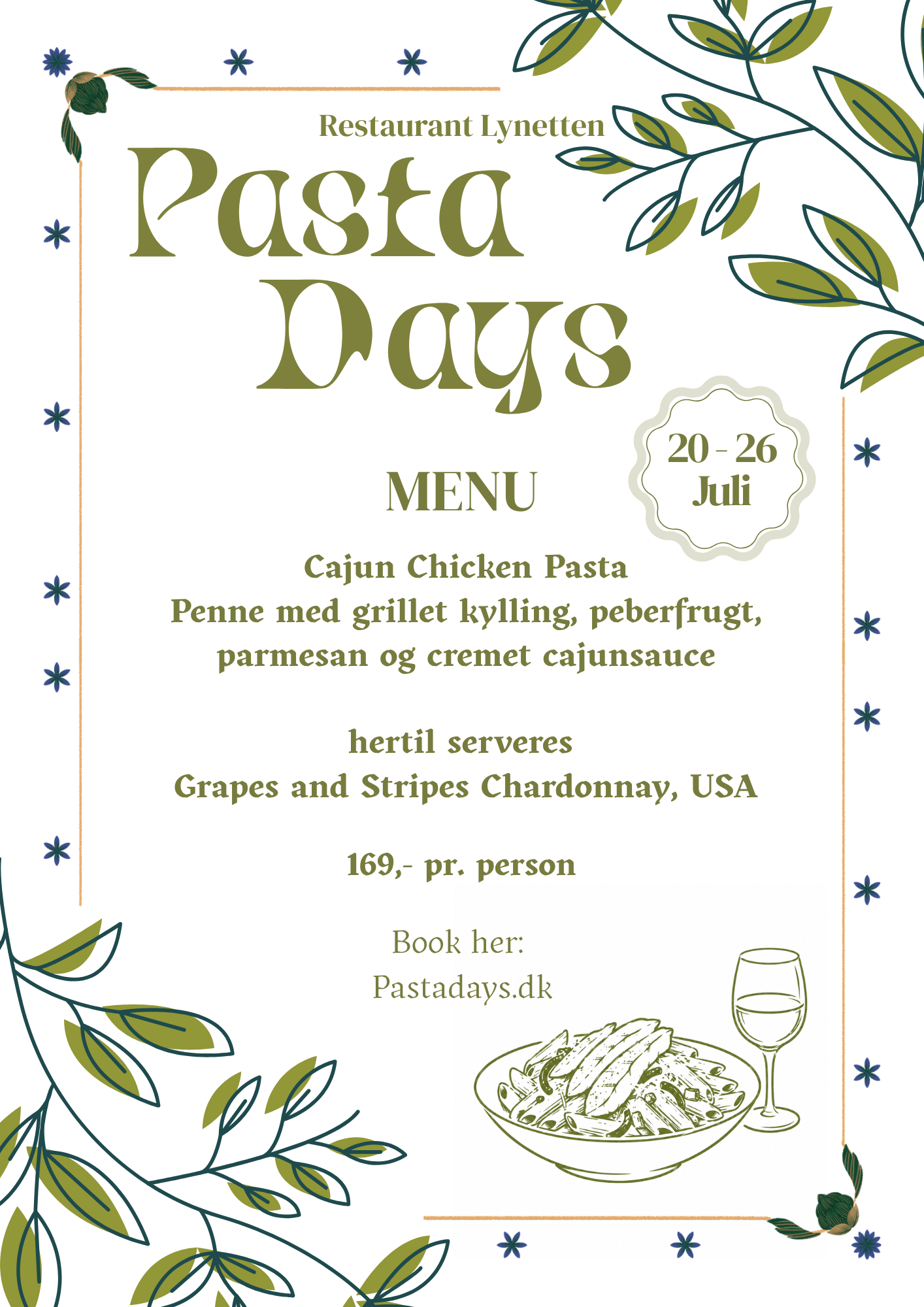Pasta Days flyer