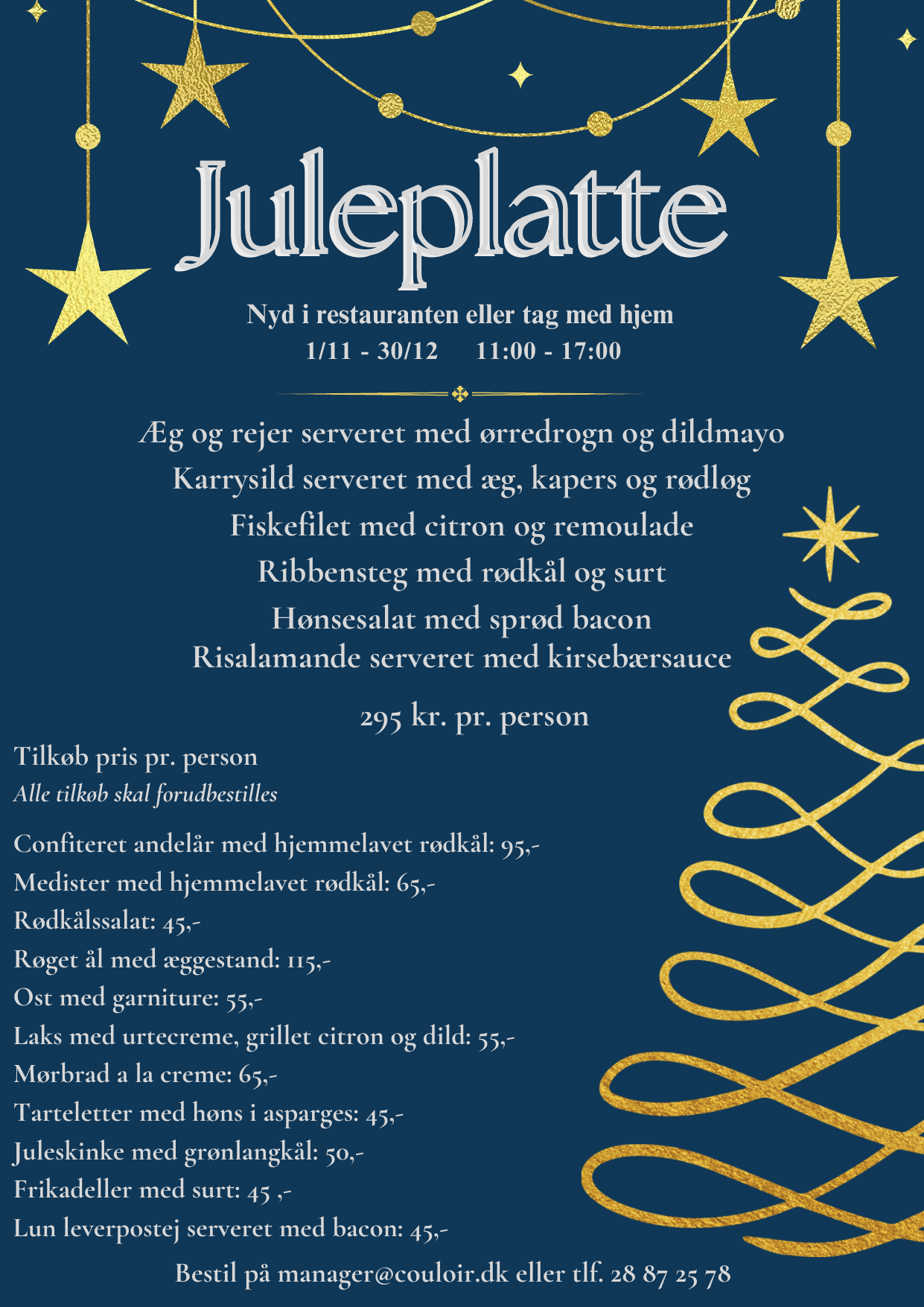 Juleplatter starter flyer